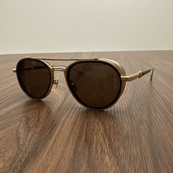 Dita Eyewear Epiluxury Eplx-4 Sunglasses Gold/Black 52-21-140 C2 MSRP $1949 - Picture 1 of 8